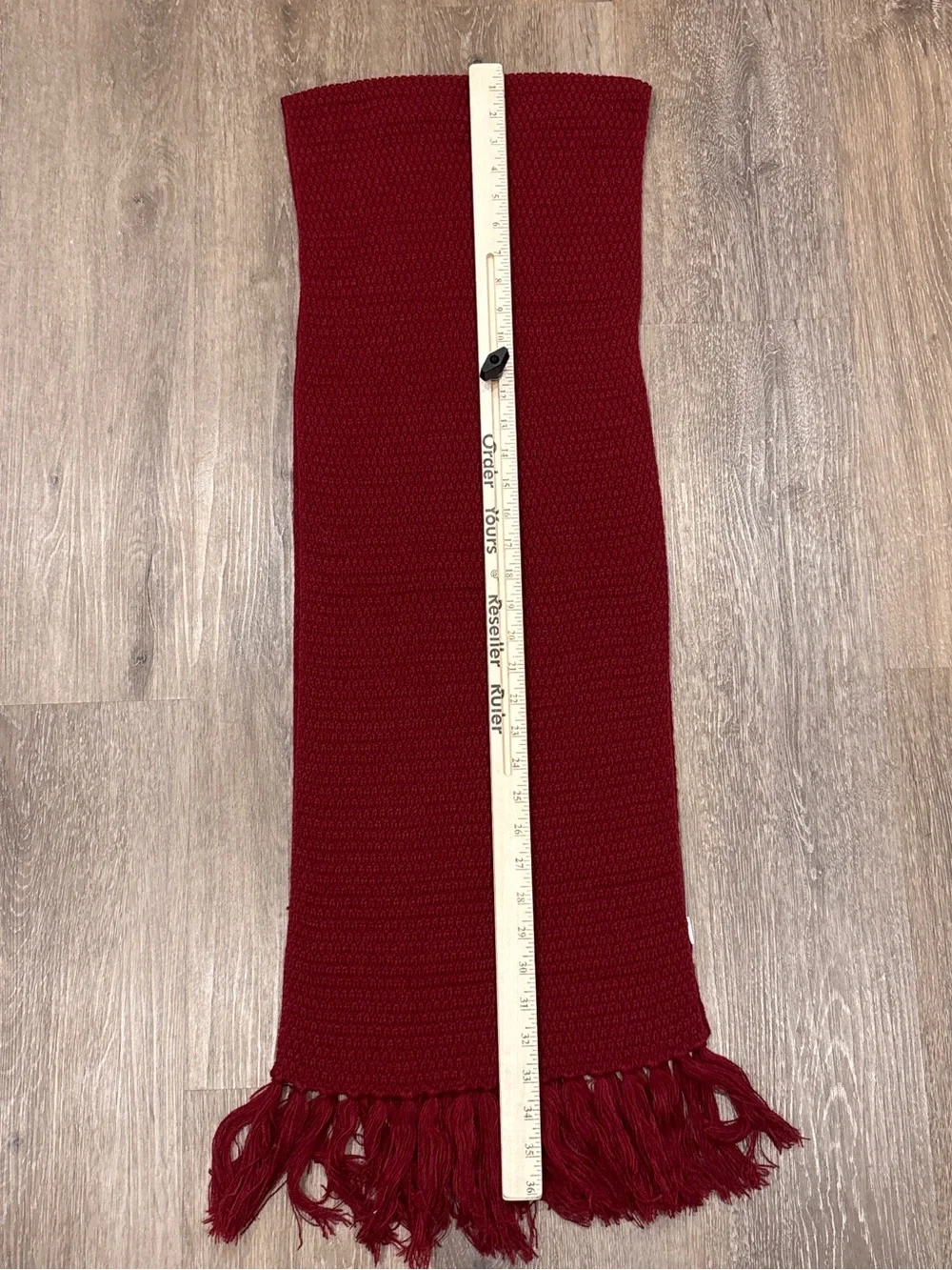 Taylor Swift All Too Well Red Scarf Knit Fringe Merch Eras Tour